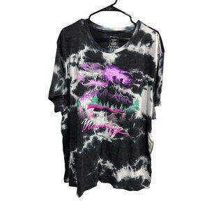 Ford NWT Licensed Mustang Night Scene Tie-Dye T-Shirt Sz 3X